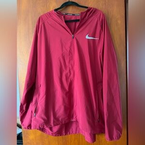Nike Running Zip-Up Jacket - Burgundy Red
